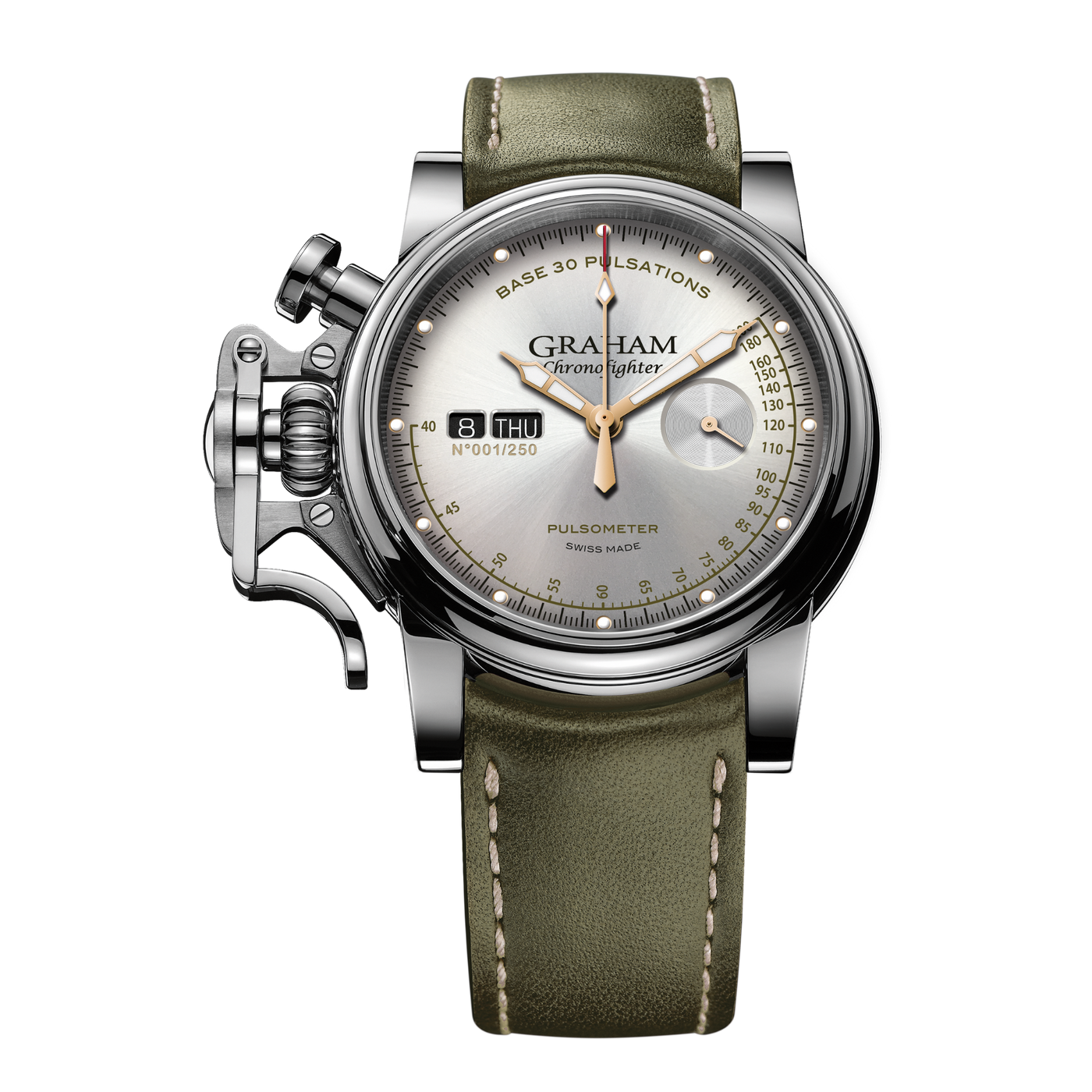 CHRONOFIGHTER VINTAGE PULSOMETER SILVER
