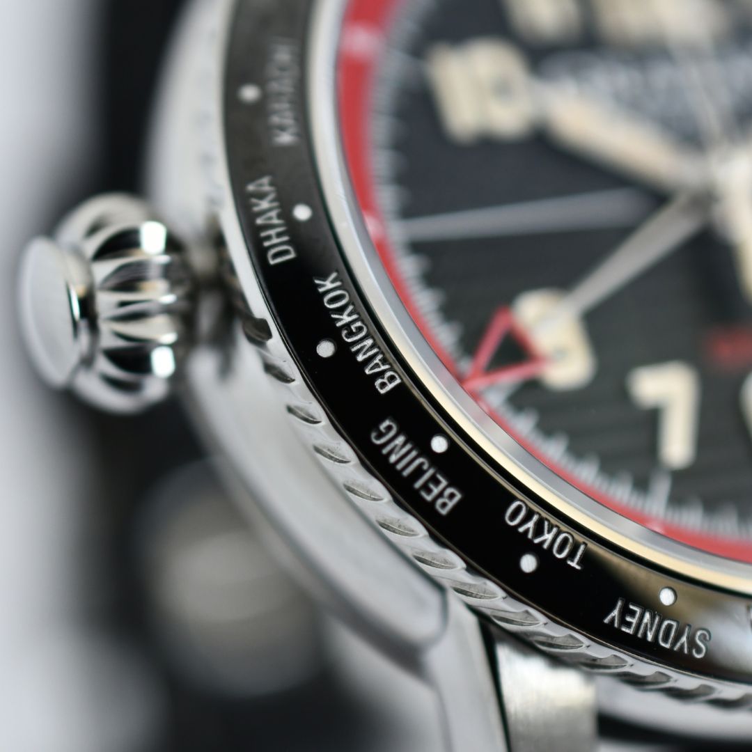 FORTRESS CITY GMT RED - GRAHAM WATCHES