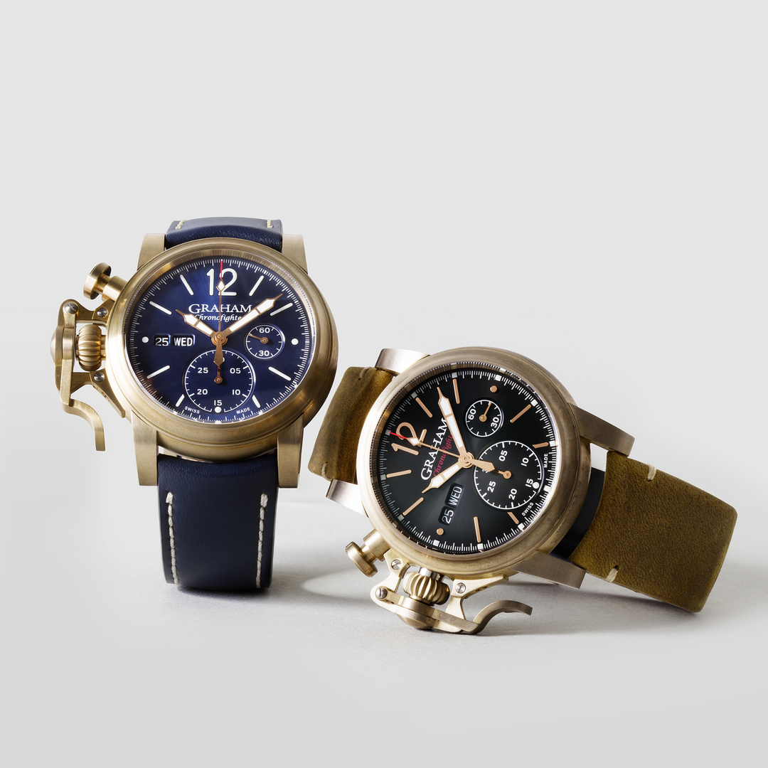 CHRONOFIGHTER VINTAGE BRONZE & BLUE - GRAHAM WATCHES