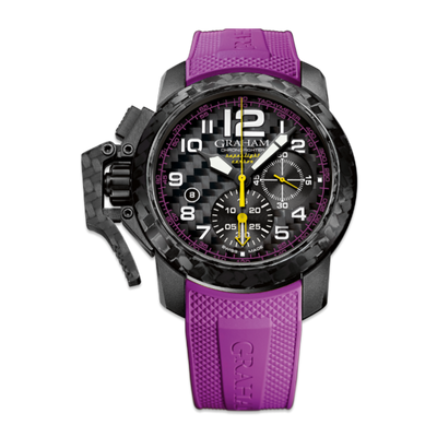GRAHAM Chronofighter - Black and purple watch