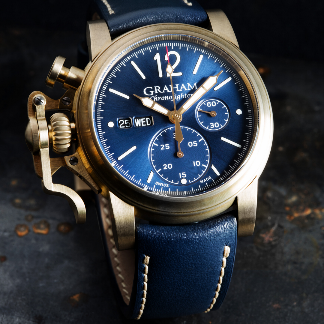 CHRONOFIGHTER VINTAGE BRONZE & BLUE - GRAHAM WATCHES