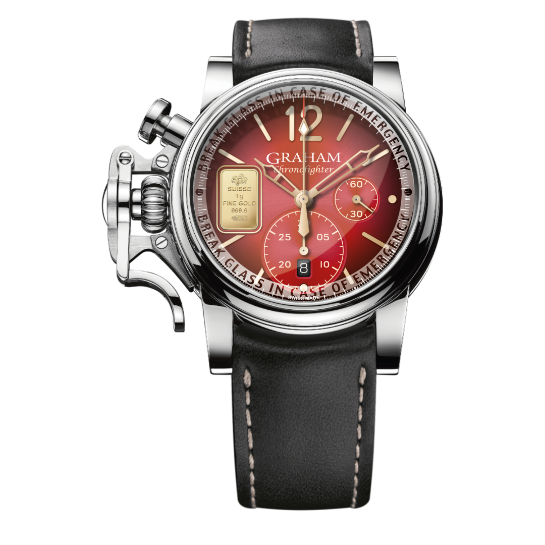 2CVAS.R01A - CHRONOFIGHTER EMERGENCY GOLD AND RED EDITION - GRAHAM WATCHES