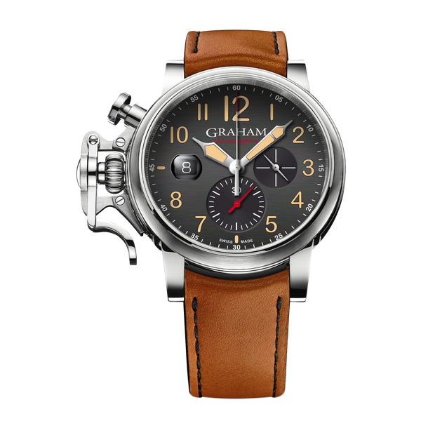 2CVDS.B36A CHRONOFIGHTER GRAND VINTAGE ARABIC NUMERALS BEIGE GRAHAM WATCHES