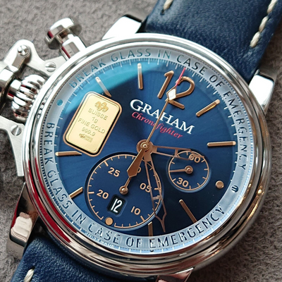 CHRONOFIGHTER VINTAGE GOLD EMERGENCY - BLUE EDITION