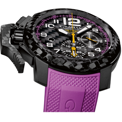 GRAHAM Chronofighter - Black and purple watch