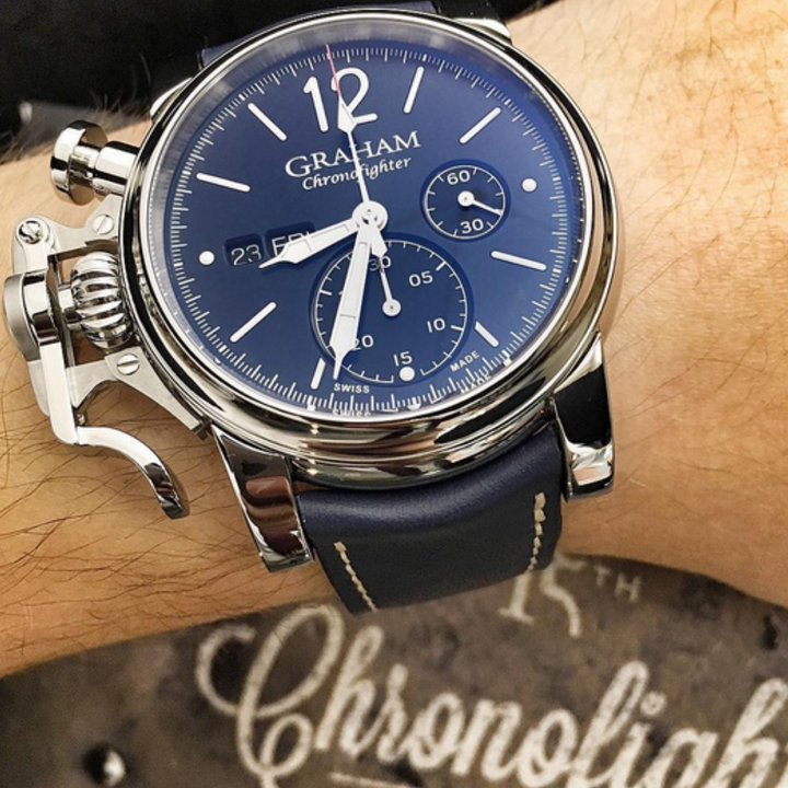 2CVAS.U01A CHRONOFIGHTER VINTAGE BLUE GRAHAM WATCHES