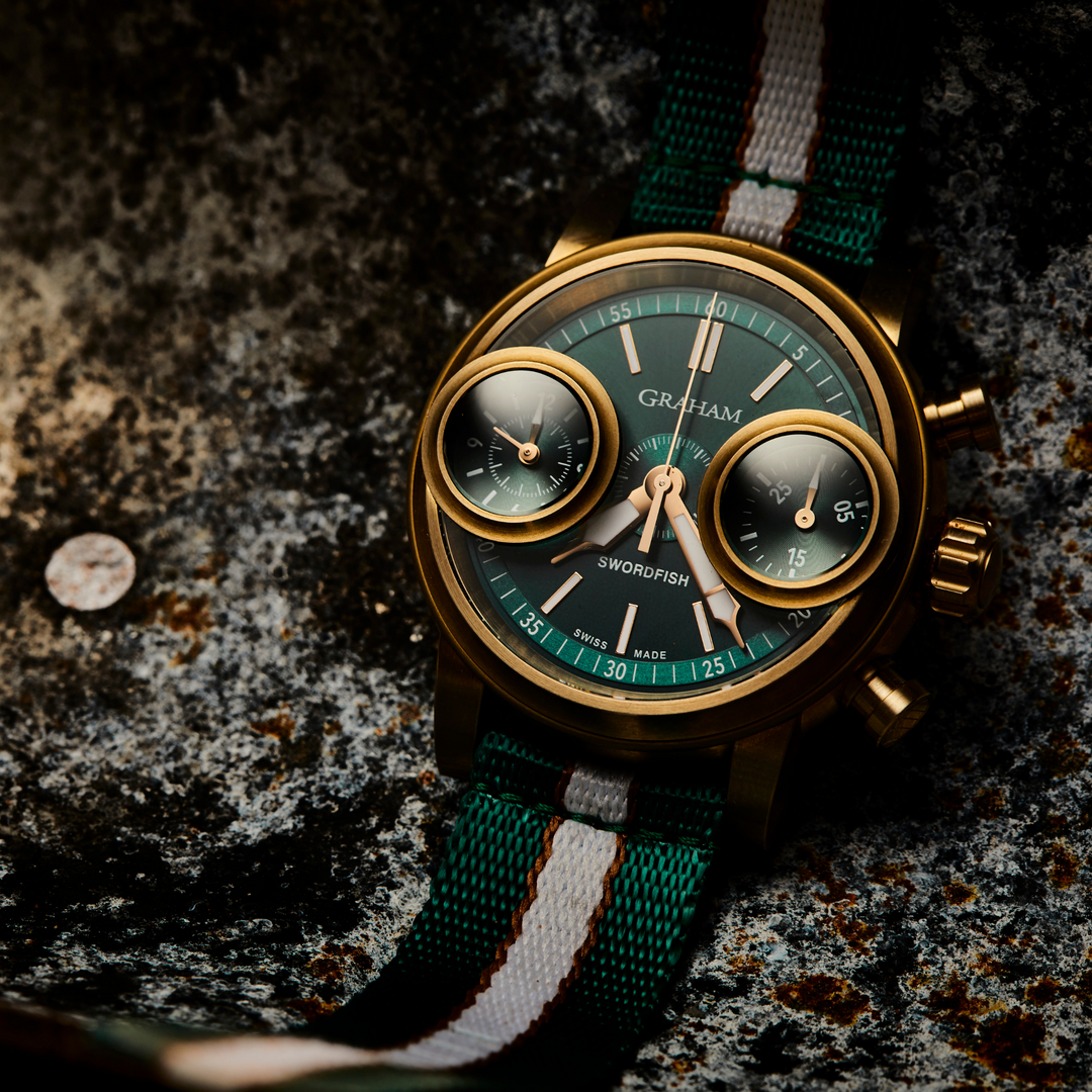 2SXAK.G01A.K137T - SWORDFISH BRONZE GREEN - GRAHAM WATCHES